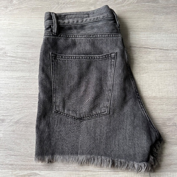 ALLSAINTS Yanni Denim Shorts Gray W27 Raw Hem Distressed - Picture 6 of 16
